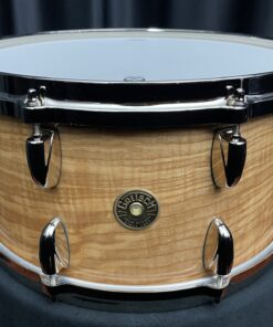 Gretsch USA seven by fourteen inch 140th anniversary snare drum with case front view