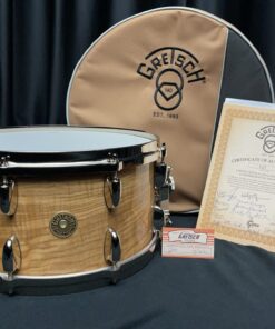 Gretsch USA seven by fourteen inch 140th anniversary snare drum with case