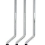 Gibraltar set of three chrome floor tom legs for twelve point seven millimeter brackets