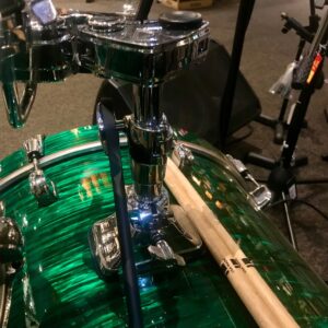 Wing Thing in use on Tama bass drum bracket