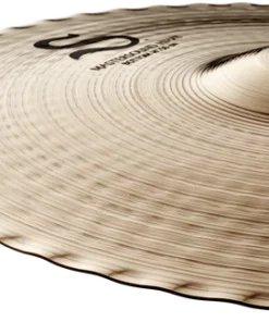 Zildjian 14 inch S Mastersound bottom hi hat cymbal from closeup angle view