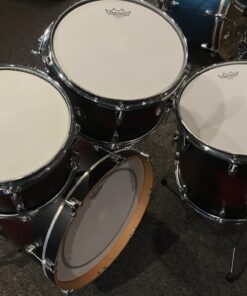 Gretsch Drums Used Catalina Maple 4pc Kit 10, 12, 14, 20 Satin Deep Cherry Burst 7 Gretsch Catalina Maple Used 4 Piece Set Satin Deep Cherry Burst Showing Heads