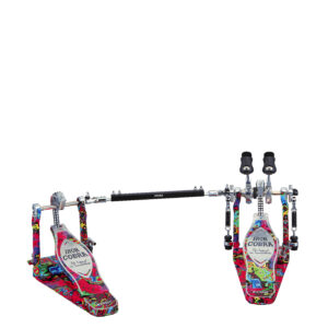 TAMA 50th Limited Iron Cobra Marble Psychedelic Rainbow Power Glide Double Pedal