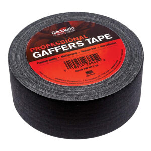 D'Addario Pro Gaffers Tape Black Roll of two inches by twenty five yards