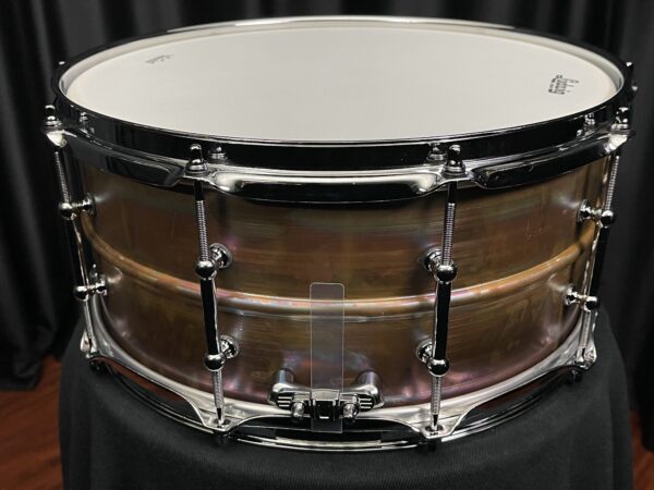 Snare Butt on Ludwig Raw Bronze 6.5x14 Snare with Tube Lugs