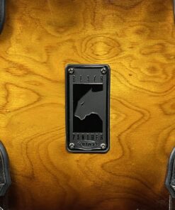 Badge on Used Mapex Black Panther Velvetone Five Piece Set in Butter Burl Burst Lacquer Finish