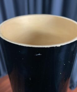 DW Used Collector's Black Mirra Rata Tom Bottom