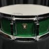 Used Ludwig Classic Maple Green Sparkle Snare Drum front