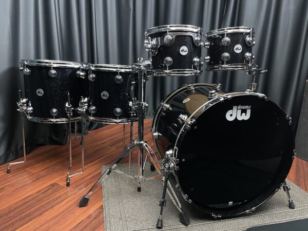 Used DW Collector's Series Set in Black Mirra Lacquer Specialty