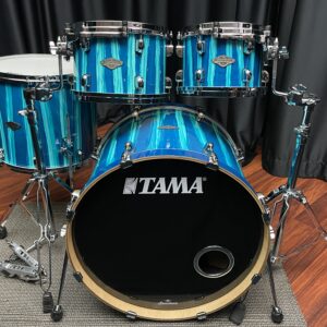 Used Tama Starclassic Performer Maple Birch 4 Piece Set in Sky Blue Aurora