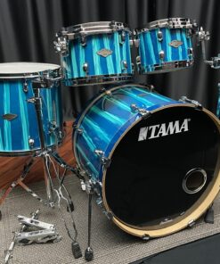Used Tama Starclassic Performer Maple Birch 4 Piece Set in Sky Blue Aurora