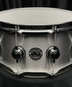 DW Collector's Series 1mm Aluminum Snare Drum six and one half by fourteen front