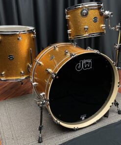 DW Performance Series USA Maple Three Piece Gold Sparkle Kit