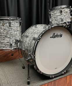 Ludwig Drums Sets USA Classic Maple Ltd. White Abalone Fab 13, 16, 22 Kit 8 Ludwig Classic Maple USA Fab White Abalone Side