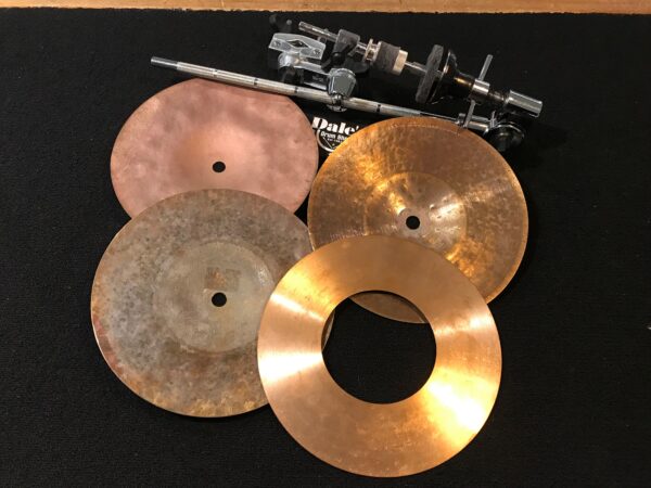 Meinl Benny Greb AC-CRASHER Cymbal Set With X-Hat Eight Inch Cymbals Underside