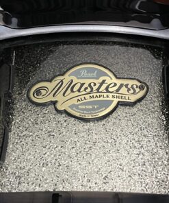 Pearl Masters Maple MCX Used Snare Drum Black Sparkle Fade Five by Fourteen Badge