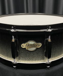 Pearl Masters Maple MCX Used Snare Drum Black Sparkle fade Five by Fourteen Front
