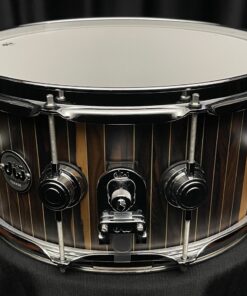 DW Brass Pinstripe Ziracote Limited Snare Drum Mag Throw Off