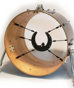 Kelly SHU Black Composite Internal Mic Mount for Bass Drum Shown Installed