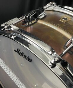 Ludwig Raw Bronze Snare with Imperial Lugs Badge Detail