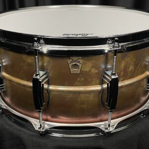 Ludwig Raw Bronze Snare with Imperial Lugs Front