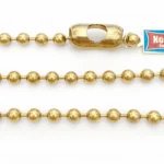 No Nuts Brass Colored Cymbal Chain For Sizzle Effect