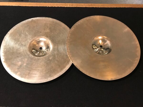 Used Zildjian A Custom Hi Hat Cymbal Pair Underside