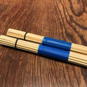 Blue multi rods drum stick pair close