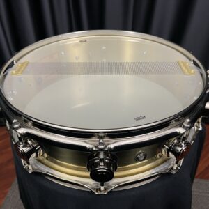 DW 4x14 Bell Brass Collector's Snare with Nickel Hardware Snare Side