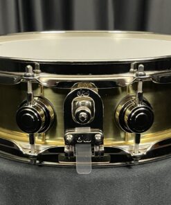 DW 4x14 Bell Brass Collector's Snare with Nickel Hardware Mag Throw