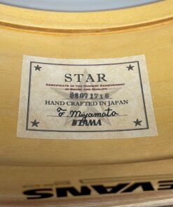 Tama Star Maple Snare Drum Satin Burgundy Internal Label
