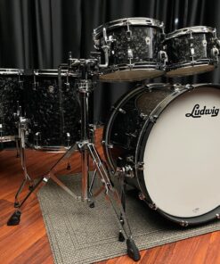 Ludwig Neusonic Ebony Pearl 5 Piece Drum Set Right Side View