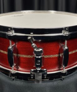 Tama Star Maple Snare Drum Satin Burgundy Red Decal Throw Off