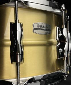 Yamaha Brass 6.5x14 Recording Custom Snare Drum Close Up