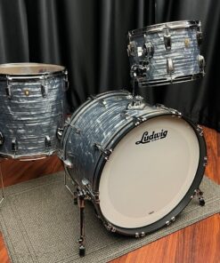 Ludwig Classic Maple Sky Blue Pearl Set Right Quarter Elevated View