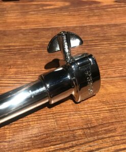 Sonor Drums Parts 1 in. to 3/4 in. Adapter Tube 18 in. Long Chrome 5 Sonor One Inch to Three Quarter Inch Chrome Adapter Arm Receiver Side View