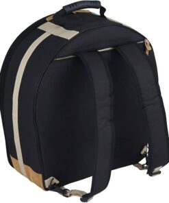 Tama Powerpad Designer Snare Bag for 6.5x14 Snare Drum Black Back View Showing Shoulder Straps