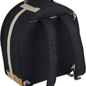 Tama Powerpad Designer Snare Bag for 6.5x14 Snare Drum Black Back View Showing Shoulder Straps