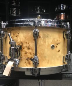 Used Tama Starphonic LTD 7x13 Mappa Burl Snare Drum Throw Off