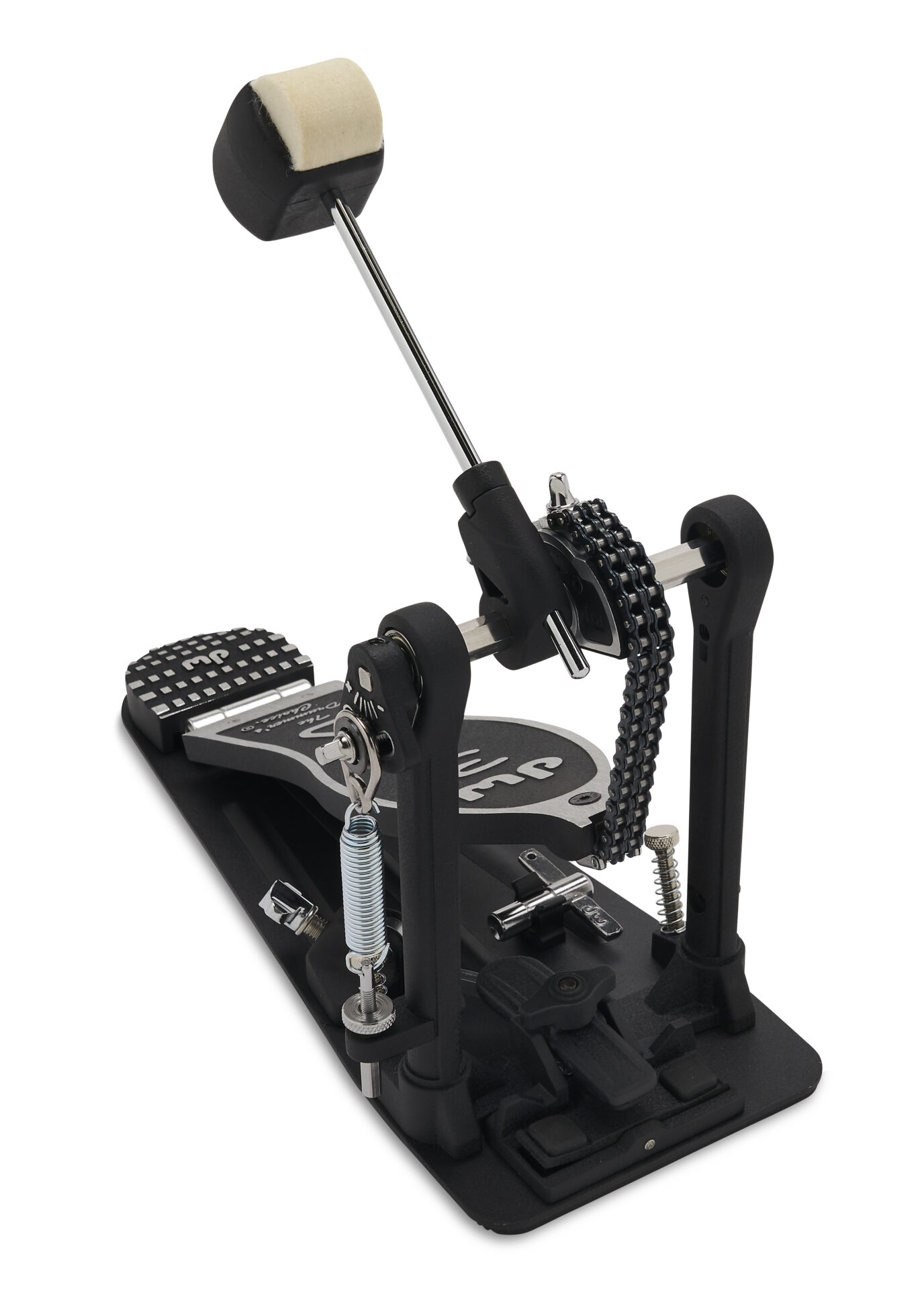 DW Drums DWCP3000A 3000 Series Single Pedal 3 DW 3000A Single Pedal Showing Front and Toe Clamp