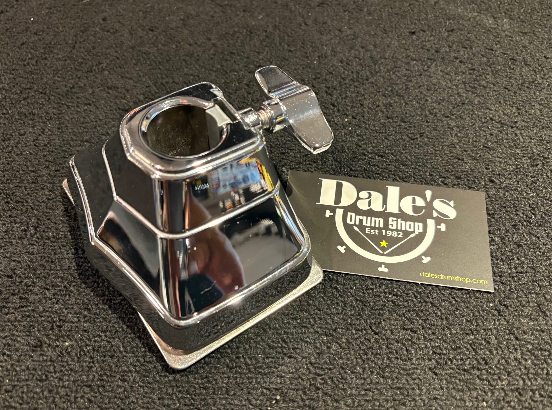 Tama Parts Used MBM-SCN Bass Drum Bracket Starclassic Superstar Silverstar 3 Tama Starclassic Used Bass Bracket Chrome Left Side View