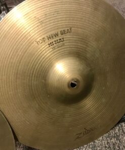 Zildjian Used 14 Inch New Beat Hi Hat Cymbal Pair CO Stamp Top Hat