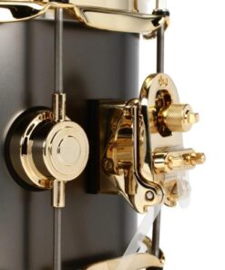 DW Collector's Series Black Satin Over Brass with Gold Hardware 6.5x14 Snare Drum Throw Off