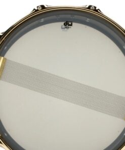 DW Collector's Series Black Satin Over Brass with Gold Hardware 6.5x14 Snare Drum Interior