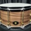 Noble And Cooley Solid Shell 7x14 Walnut Snare Drum with Brass Tube Lugs Front