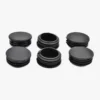 Gibraltar Six Pack of Black Rack Tube End Caps