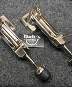 Tama Starclassic Brushed Nickel Bass Drum Spur Bracket Pair With Spurs