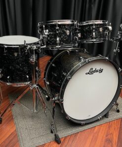 Ludwig USA Neusonic 4 Piece Drum Set Ebony Pearl