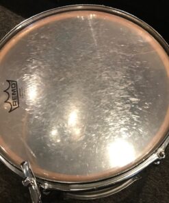 Slingerland Vintage 9 x 13 Silver Sparkle Tom 70's Niles 12 Slingerland Niles Vintage 9 x 13 Tom in Silver Sparkle Showing Used Batter Head