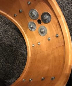 Slingerland Vintage 9 x 13 Silver Sparkle Tom 70's Niles 16 Slingerland Niles Vintage 9 x 13 Tom in Silver Sparkle Showing Interior Seam